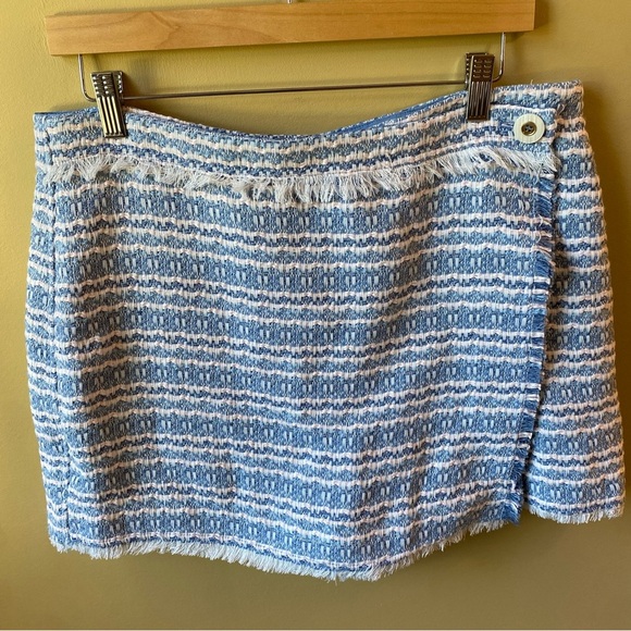 House of Harlow 1960 Tweed Top and Skort Set in Light Blue/Cream/Pink Size 12 - Picture 5 of 16